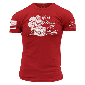 Goes Down All Night Tee - Red