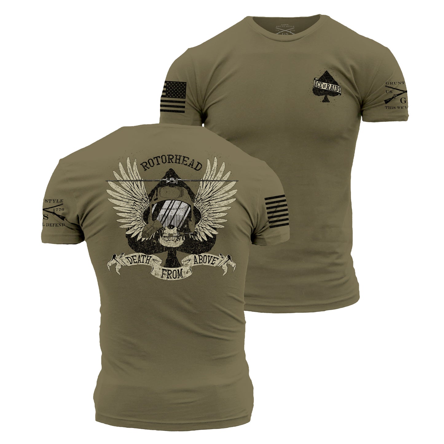 Death From Above T-Shirt - Military Green
