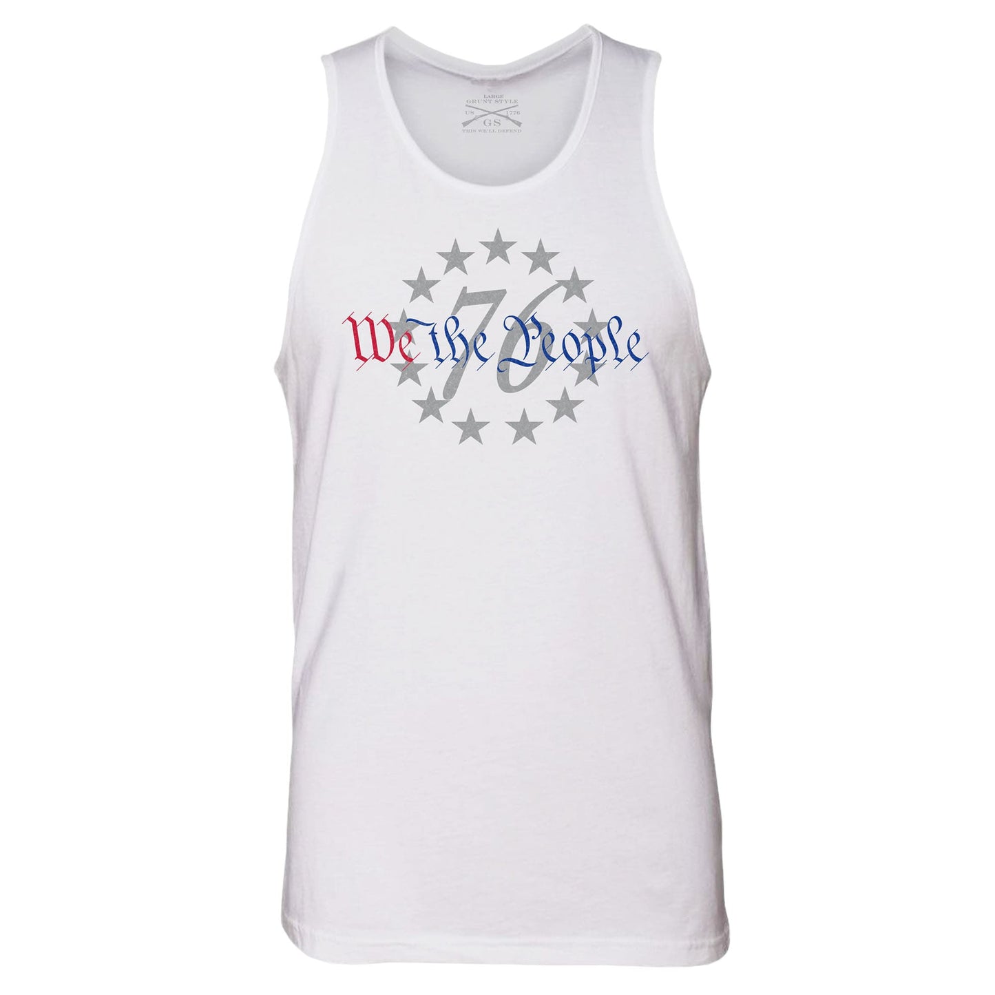 Men's 76 We The People White Tank  | Grunt Style 