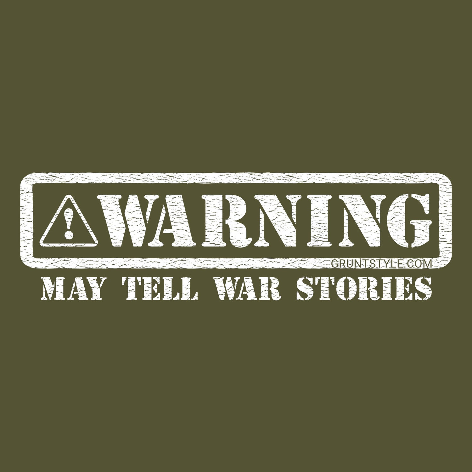 Warning! May Tell War Stories Graphic Sticker | Grunt Style 