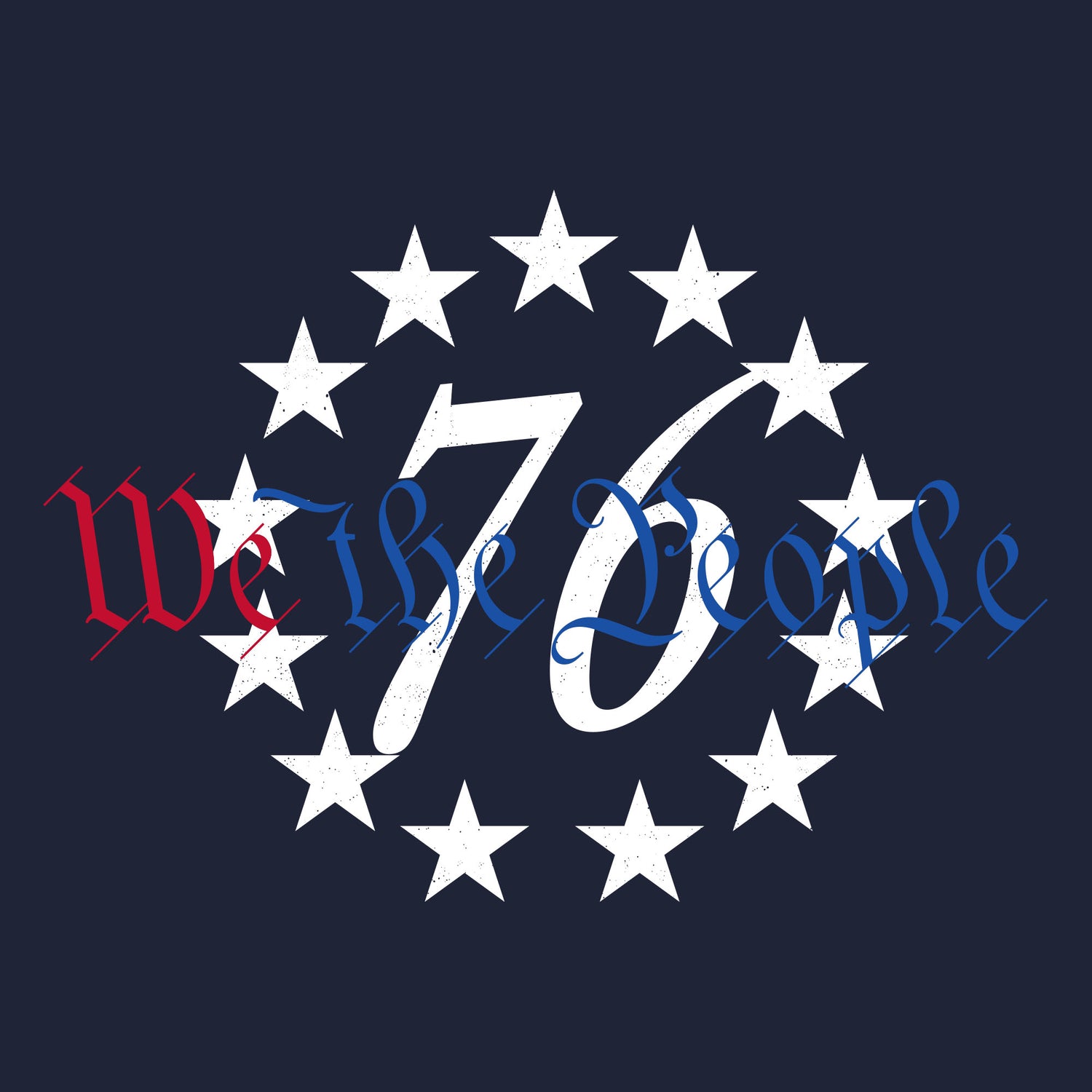 76 We The People Navy Hoodie | Grunt Style 