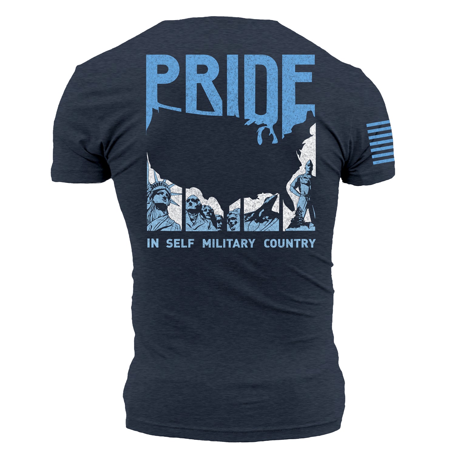 Land of Liberty Blue Graphic Tee | Grunt Style 