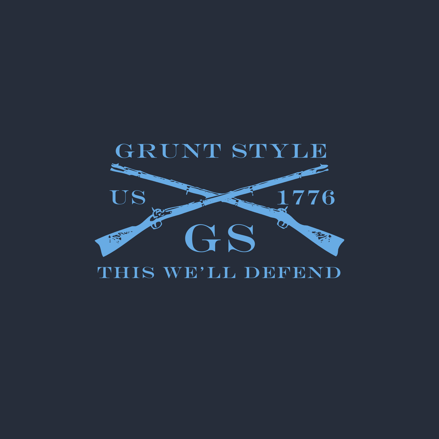 Blue GS Logo Land of Liberty | Grunt Style 