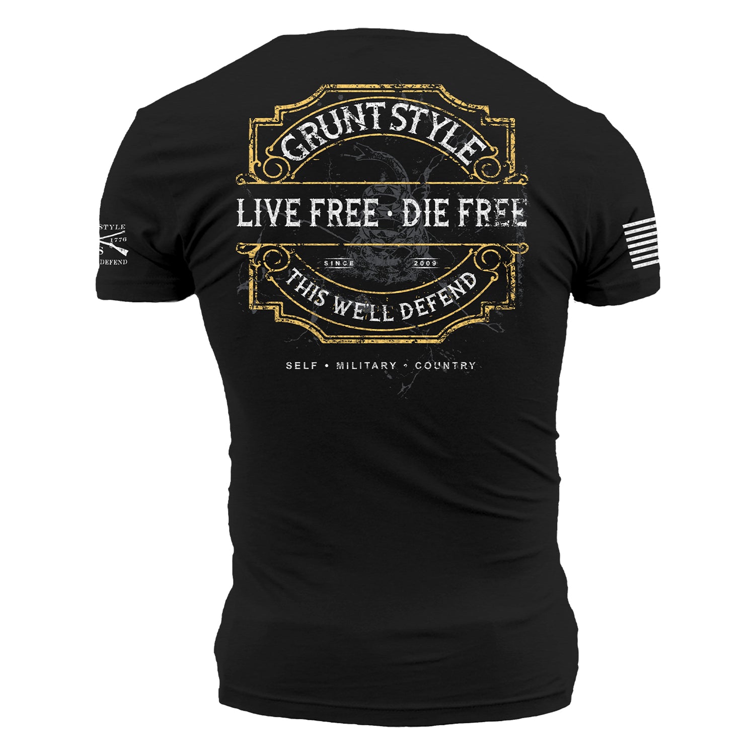 Men's T-Shirt Live Free Die Free  | Grunt Style 