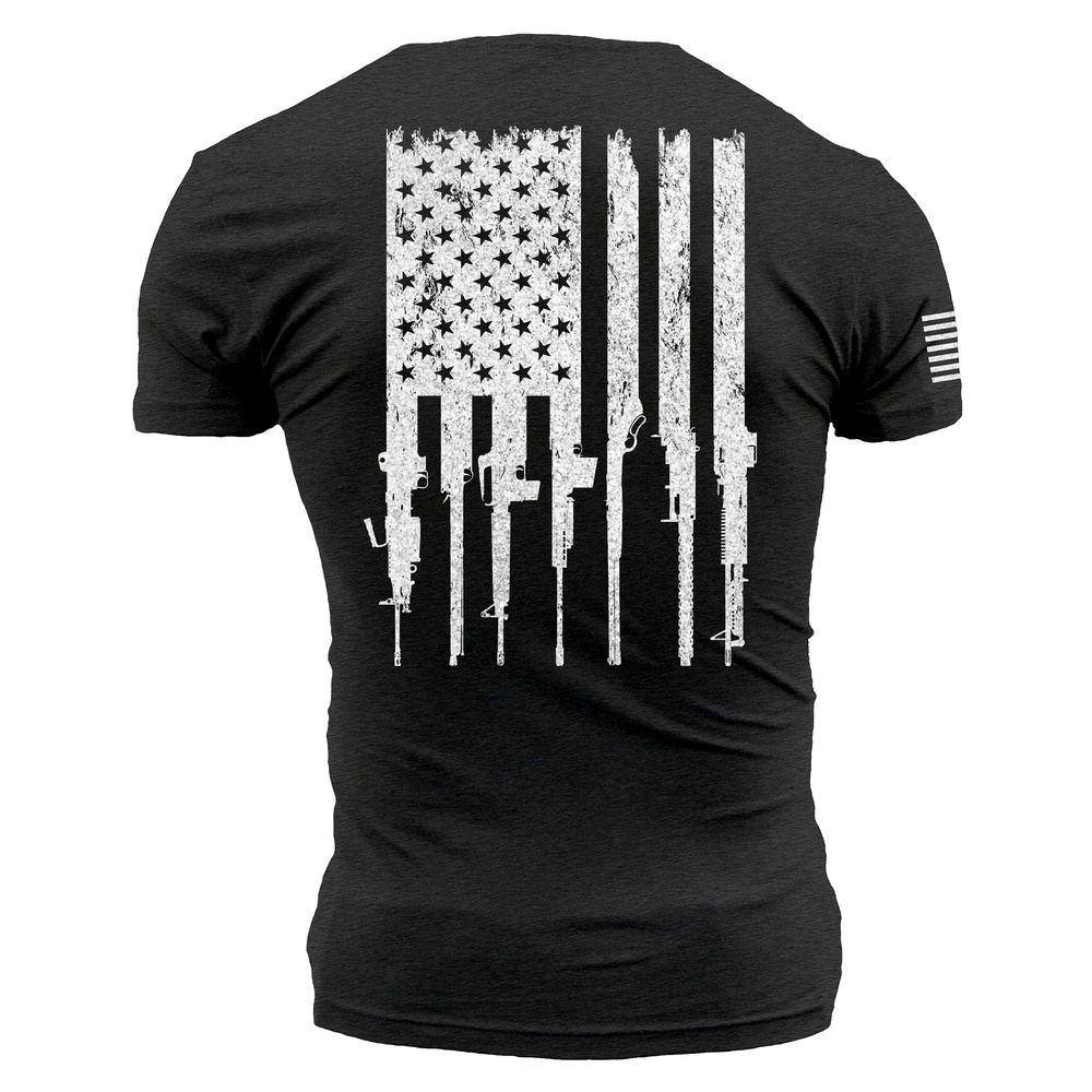 Men's Rifle Flag Pocket Tee Grunt Style, LLC