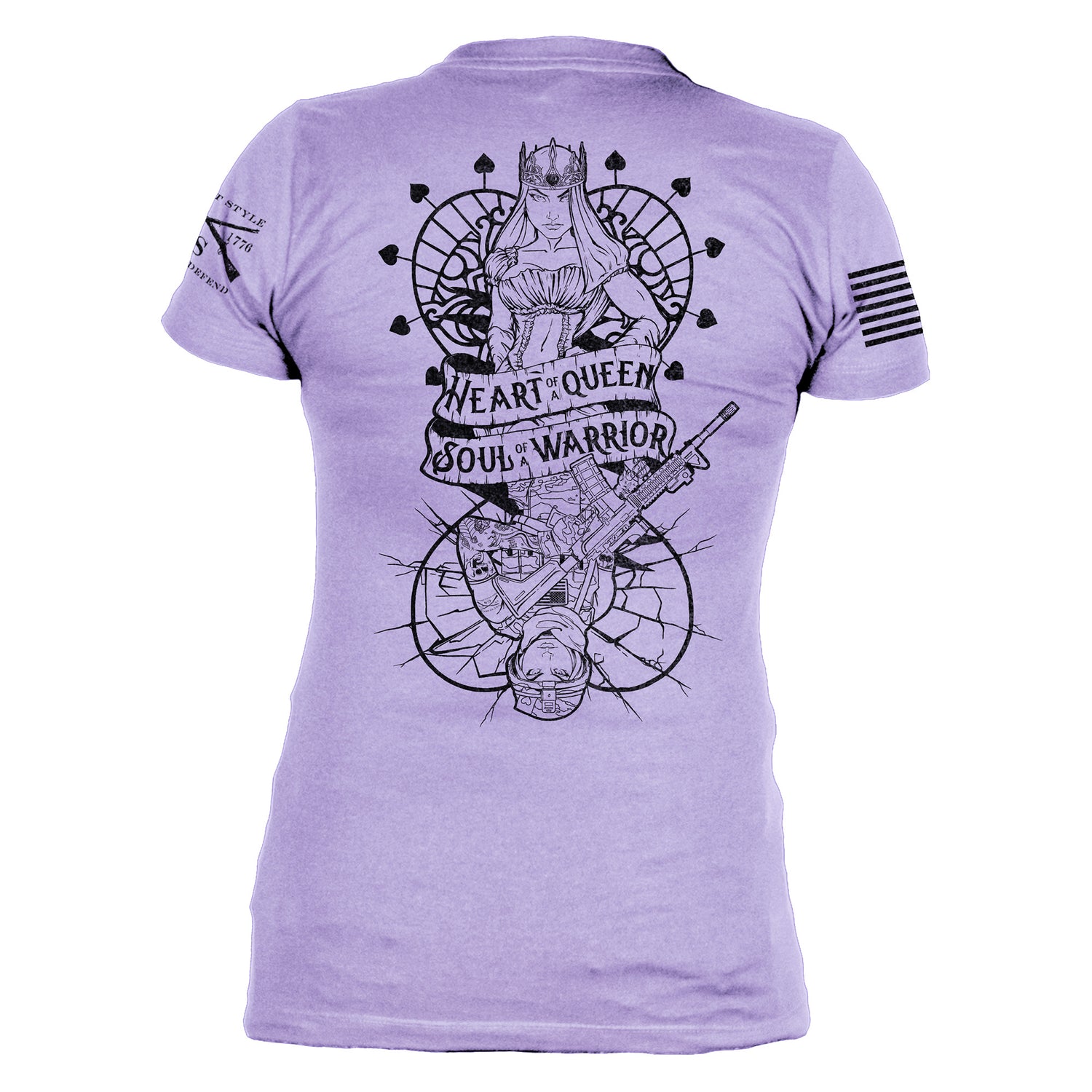 Ladies Lavender Heart and Soul of a Warrior  | Grunt Style  