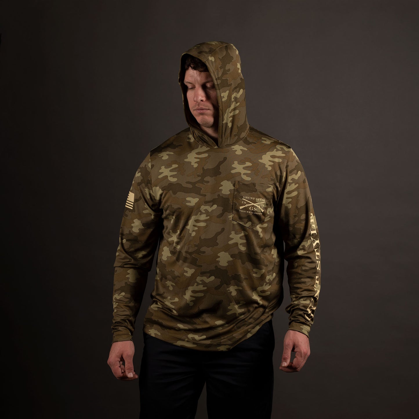 Overwatch Hoodie in Military Green Camo | Grunt Style 