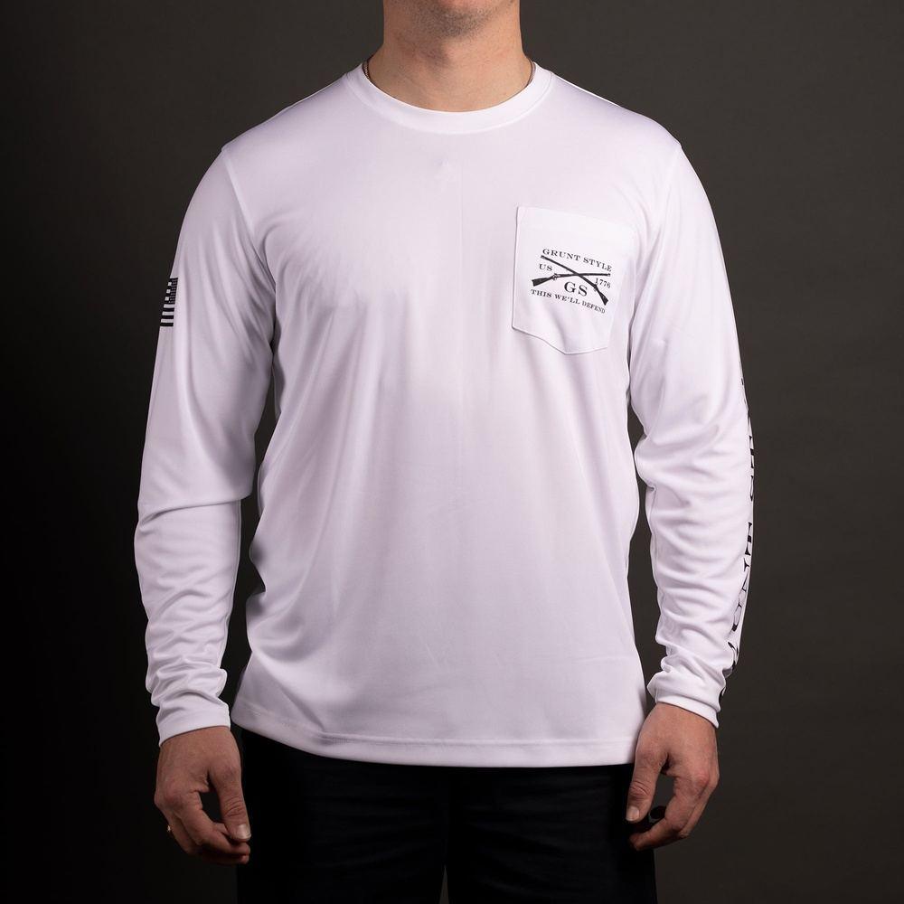 Grunt Style Short Sleeve Fishing Shirt - White - ShopperBoard