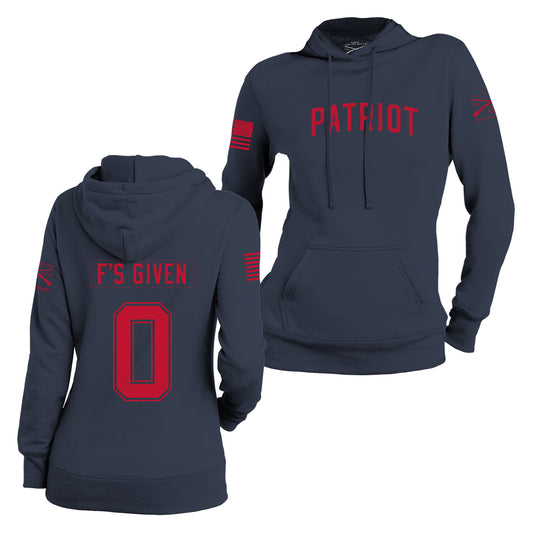 Zero F's Given Hoodie for Women  | Grunt Style 