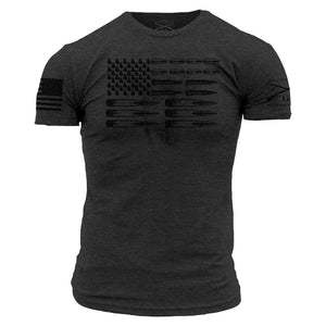 Ammo Flag T-Shirt - Heather Black