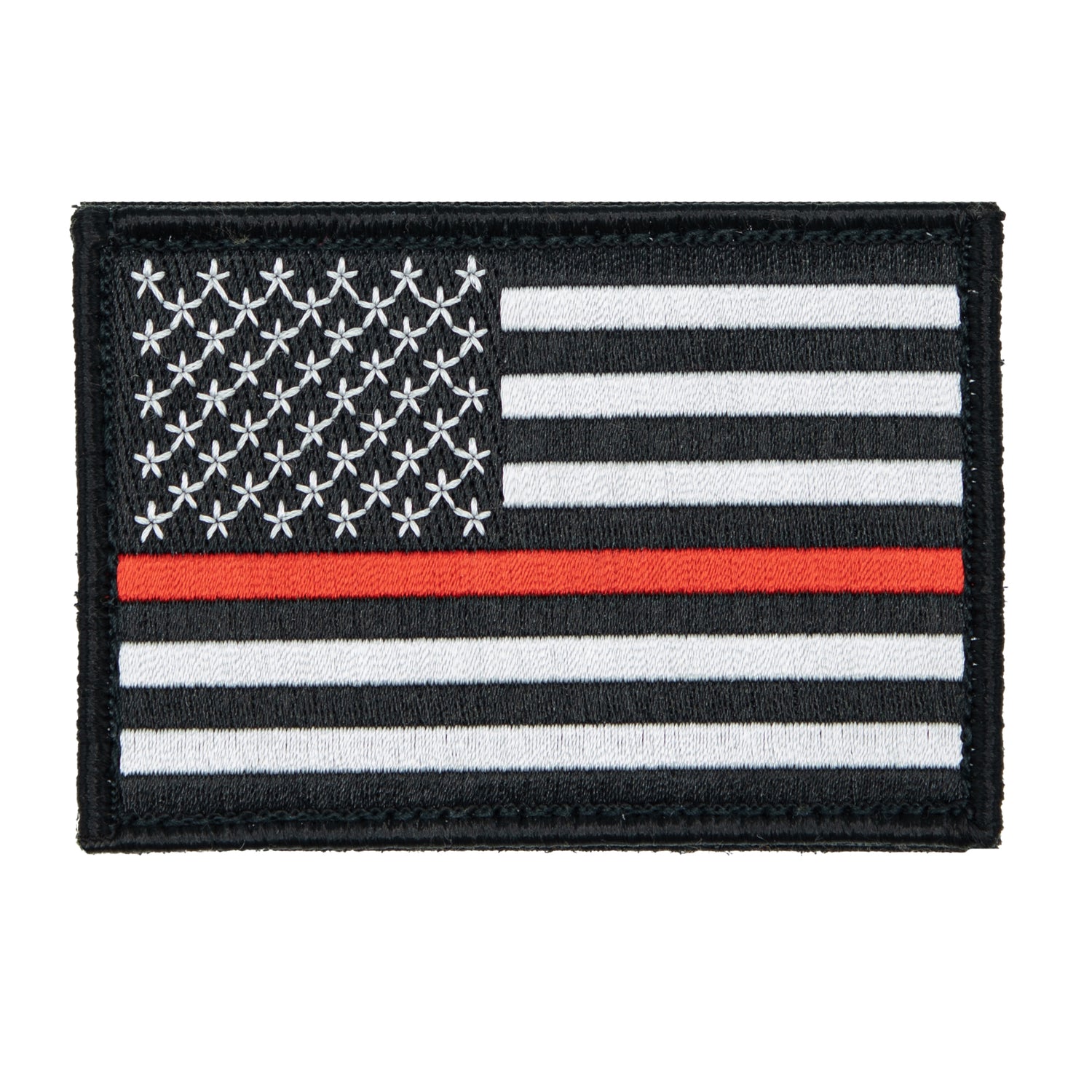Red Line Flag - Firefighter Patch 