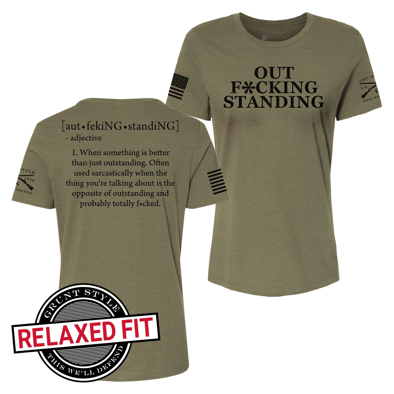 OutFuckingStanding Military shirt for women 
