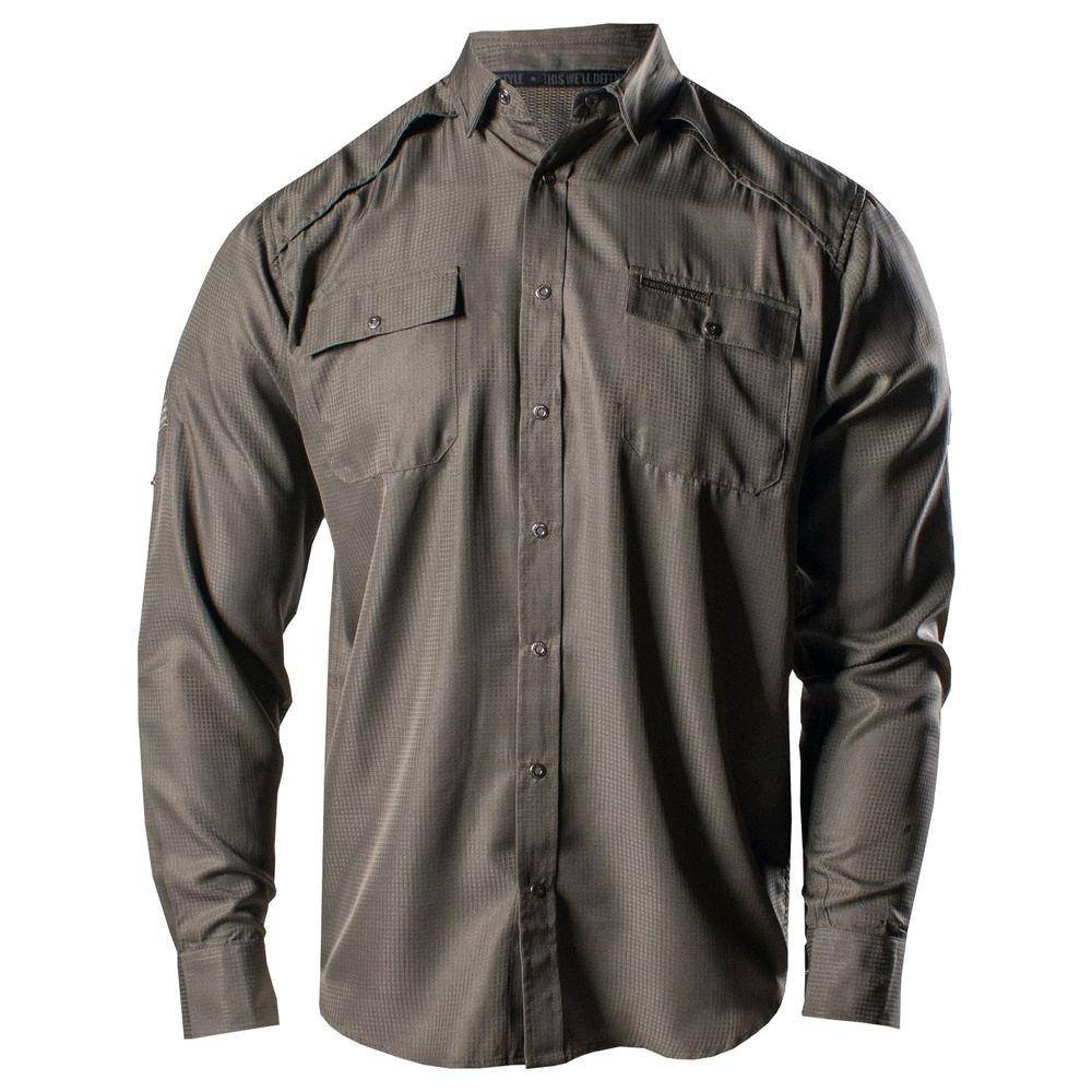 Long Sleeve Fishing Shirt - Olive – Grunt Style, LLC