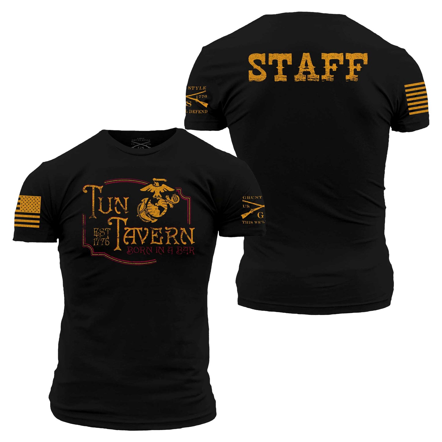 Men's USMC Tun Tavern Staff Graphic T Shirt | Grunt Style 