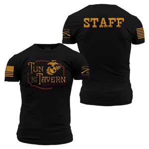 USMC - Tun Tavern Staff T-Shirt- Black