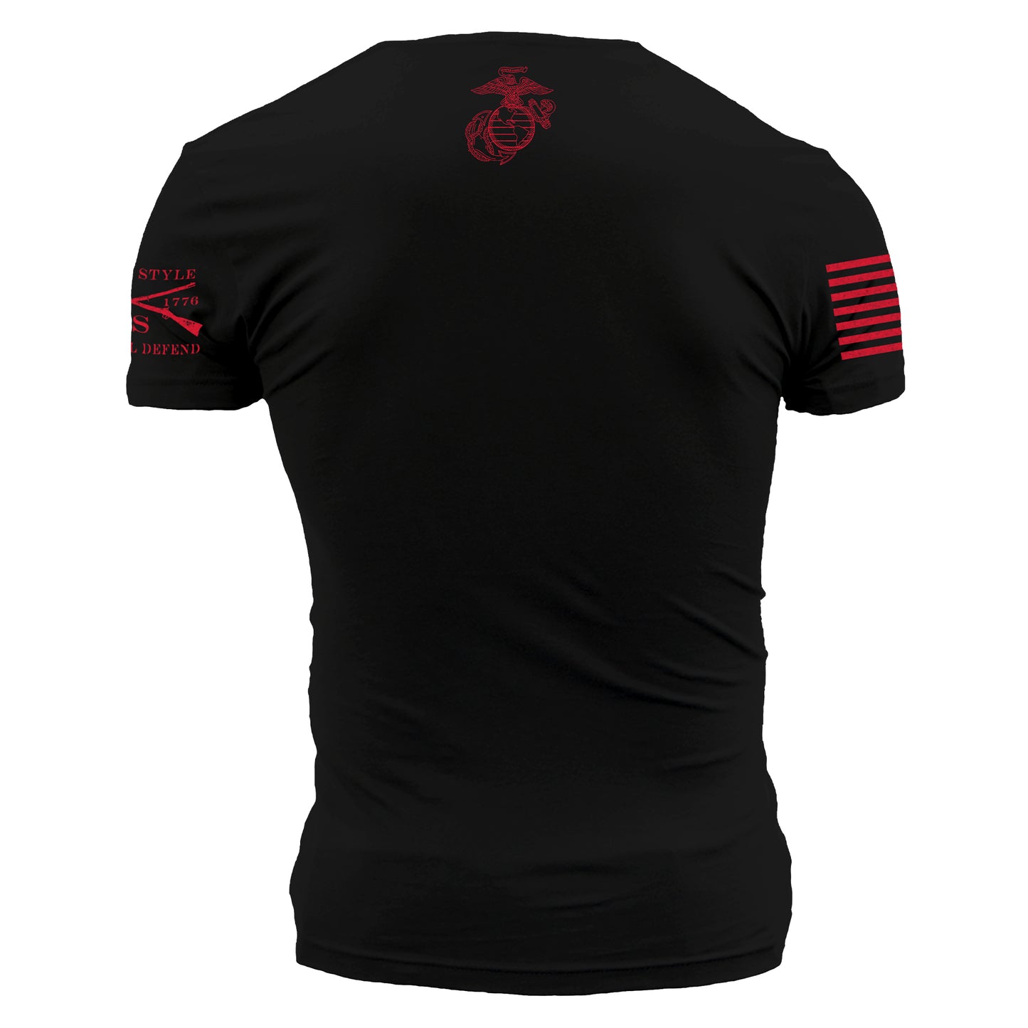 Black and Red USMC Est. 1775 Tee for Men | Grunt Style 