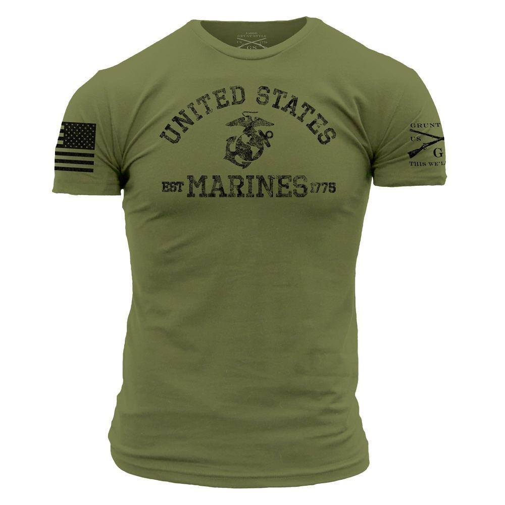 USMC Men's T-Shirt - Est. 1775 Green – Grunt Style, LLC