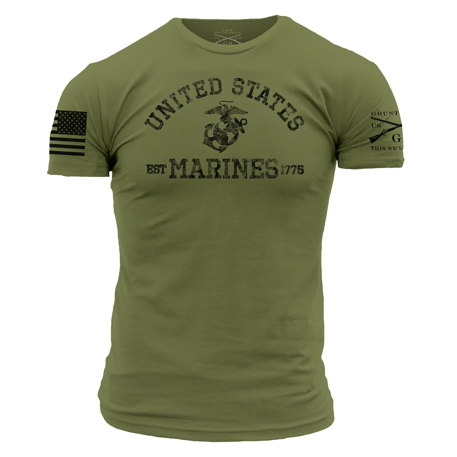 Men's T-Shirt - Est. 1775 Green Grunt Style, LLC