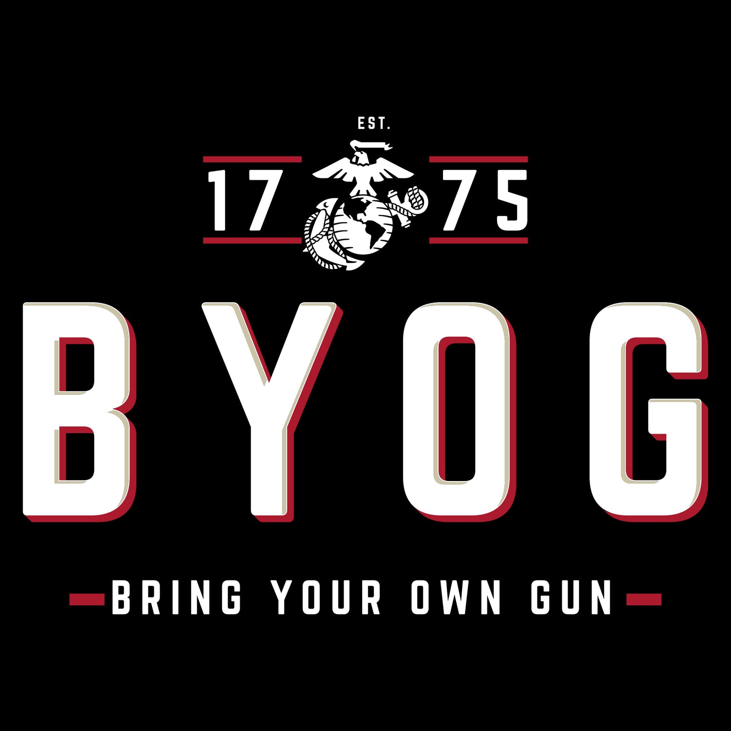 US Marines - Tun Tavern - B.Y.O.G. Tee for Men | Grunt Style 