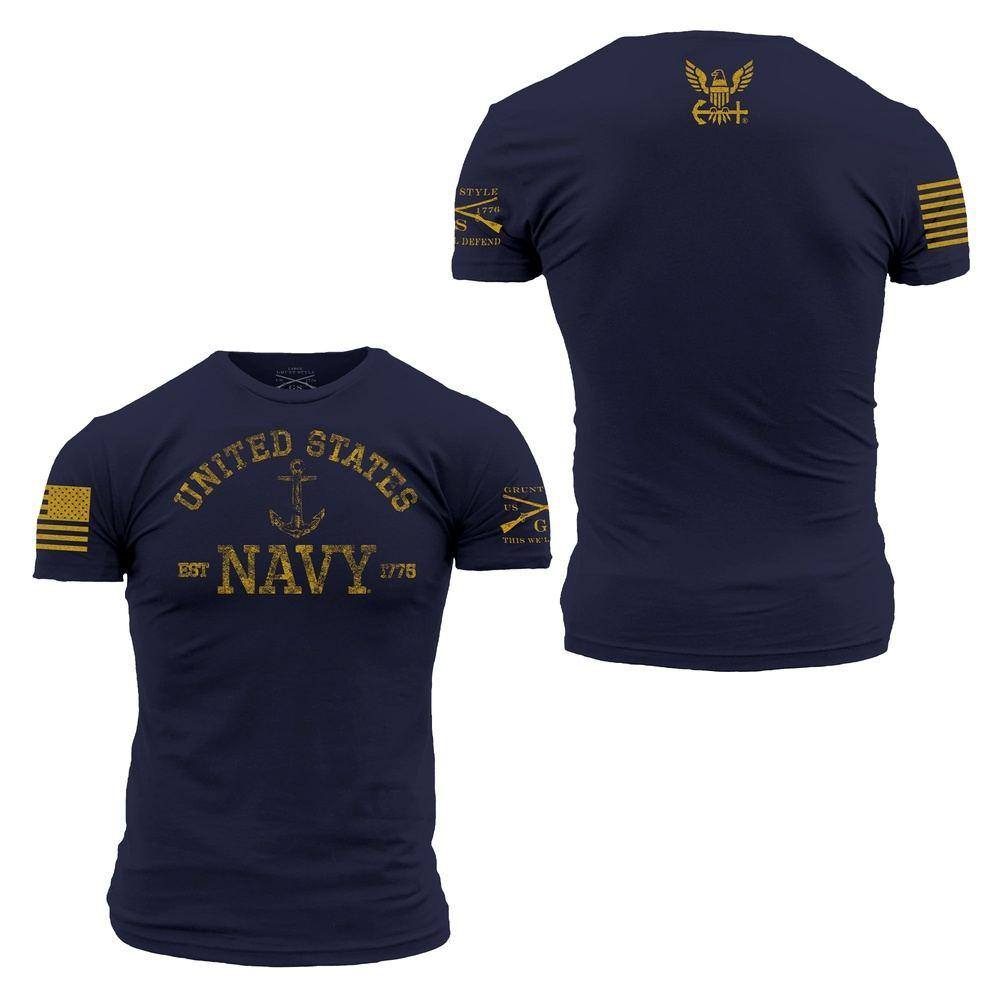 the USA Tee Made in | Navy LLC United 1775 – 2.0 Grunt Est. - Navy States Style,