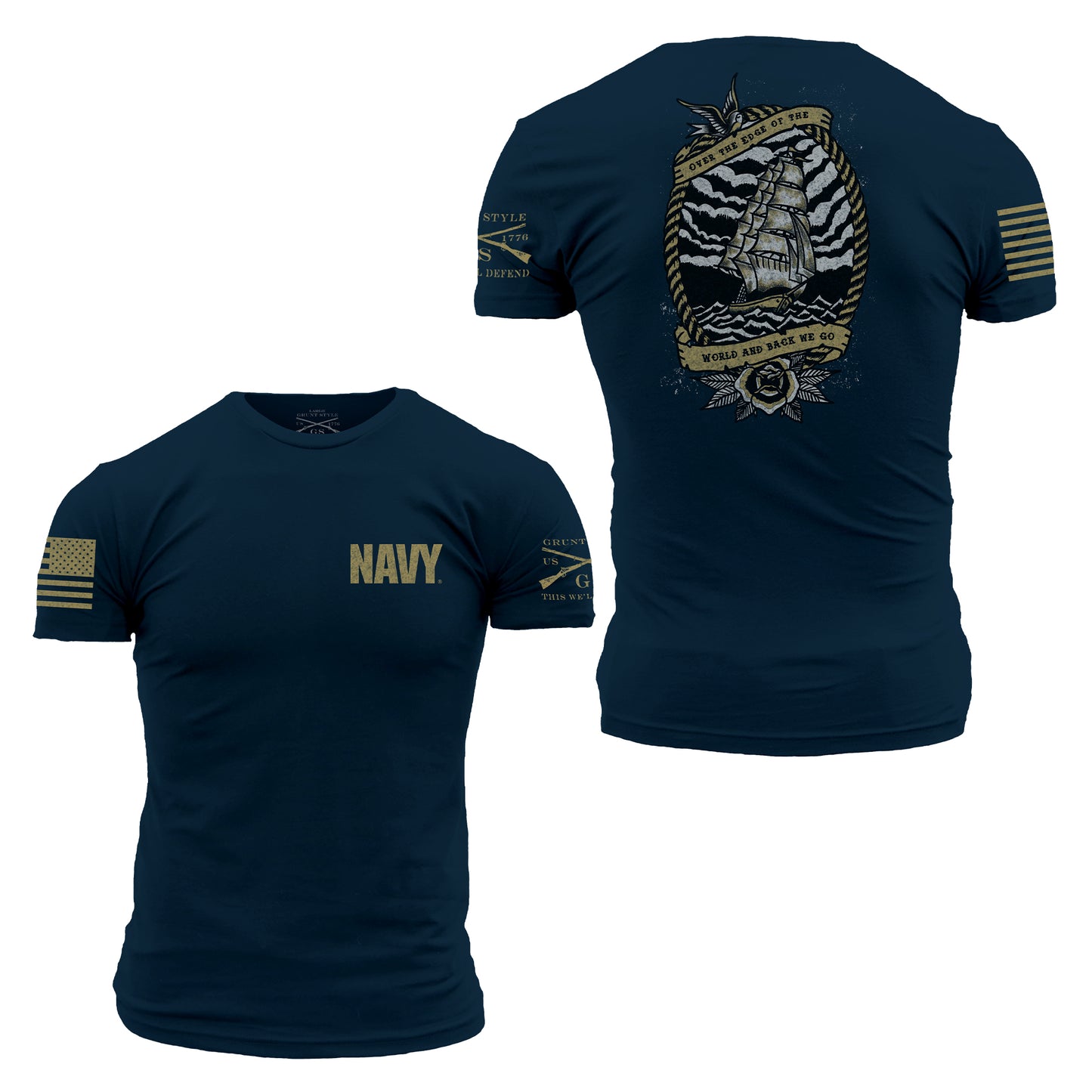 United States Navy Tee | Edge of the World 2.0 - Made in the USA