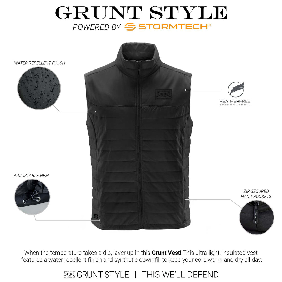Black Grunt Vest | Grunt Style 