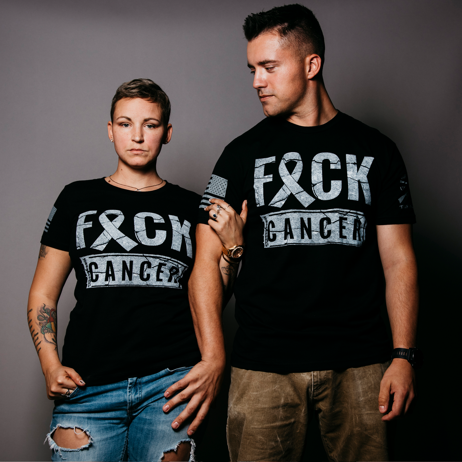 Men's Graphic Tee | F*ck Cancer Shirt | Grunt Style 