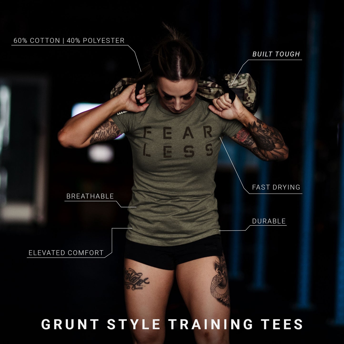 Fear Less Shirt Info | Grunt Style