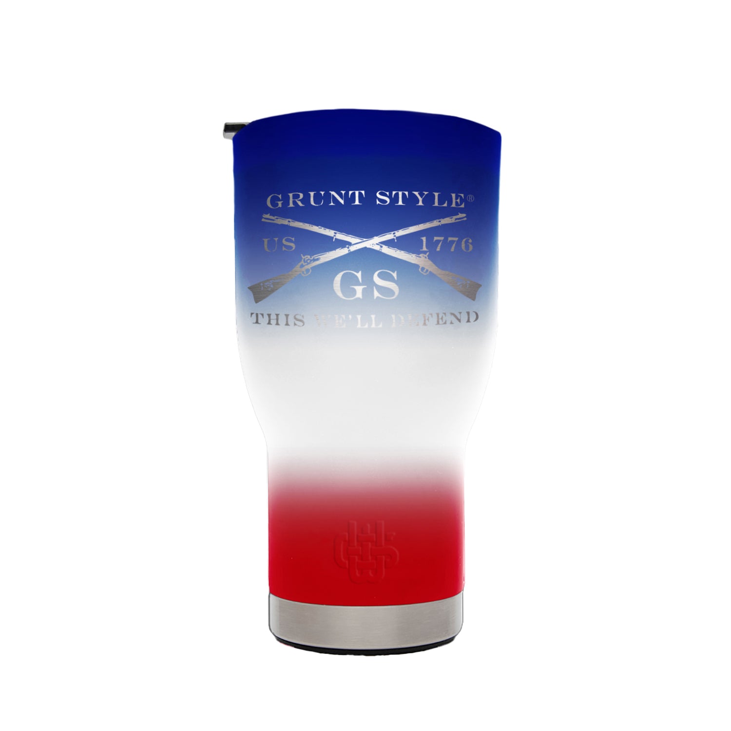 30oz Red, White, and Blue Tumbler with Bottle Opener | Grunt Style 