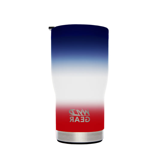 Red, White, and Blue Stainless Steel Travel Mug 