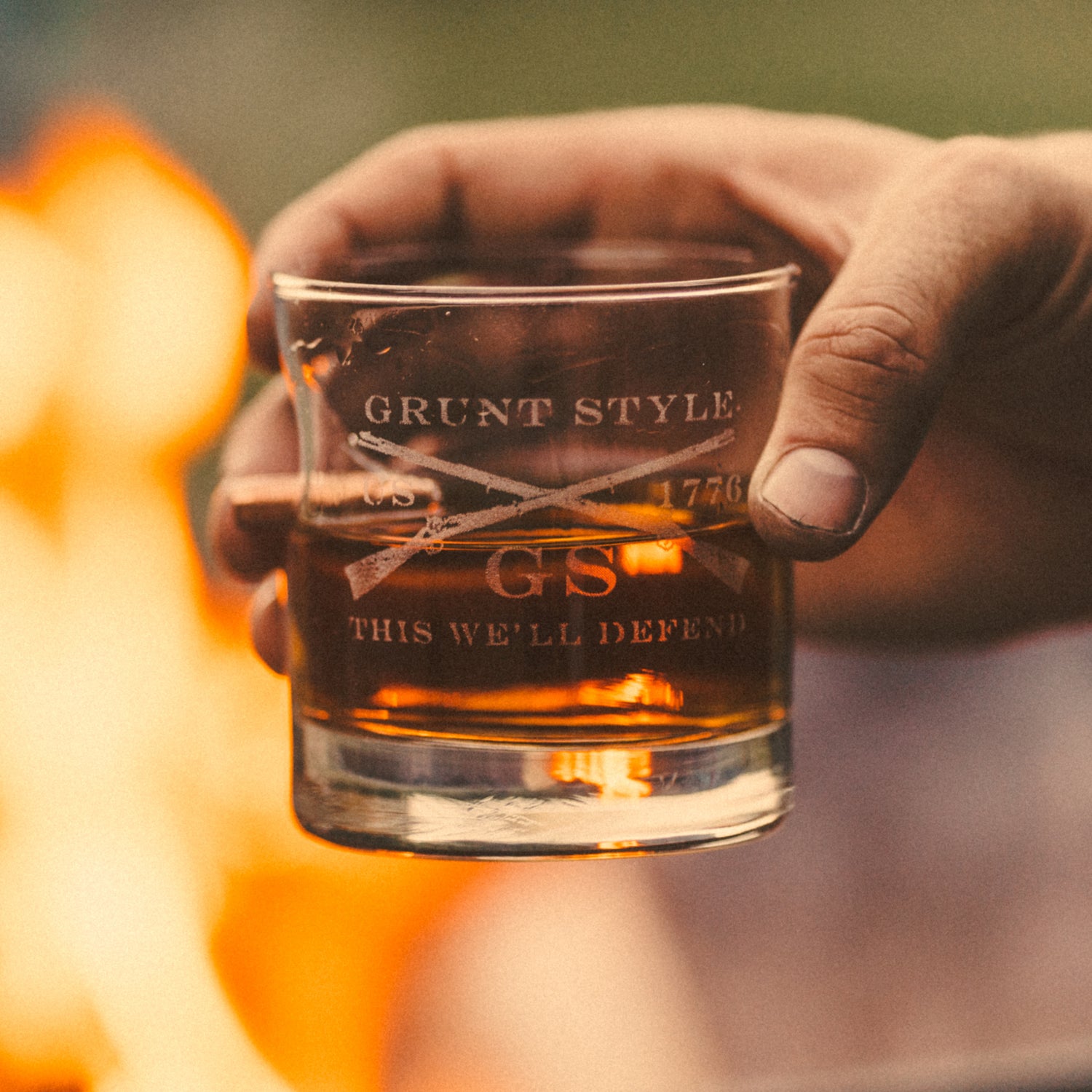 Bullet Whiskey Glass with GS Logo | Grunt Style 