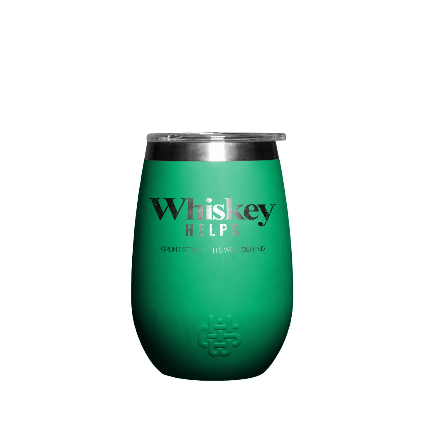 Whiskey Helps‚Ñ¢ 12oz Tumbler - Green | Grunt Style 