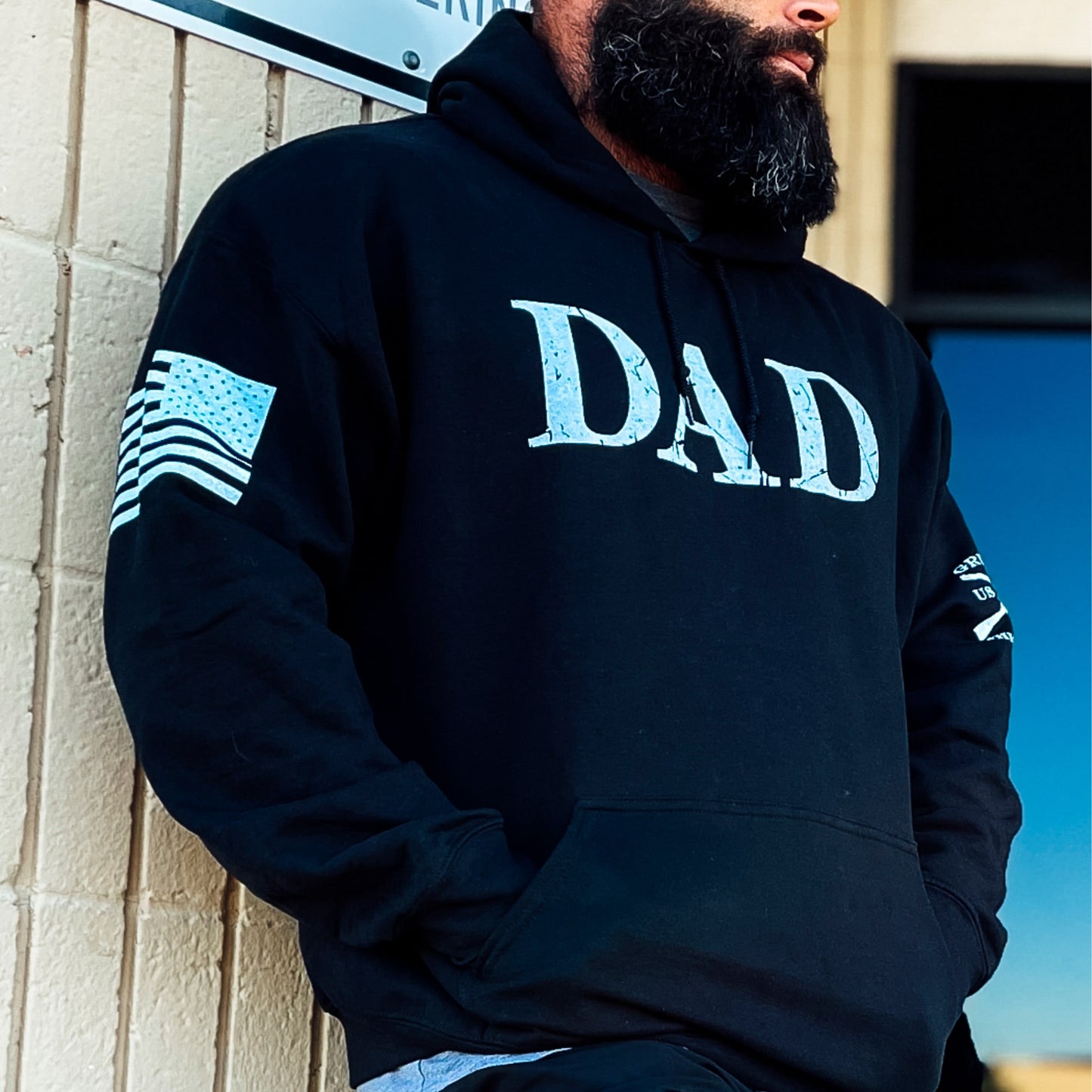 Dad Defined Graphic Hoodie for Men | Grunt Style 