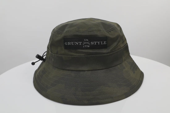 Video of Camouflage Bucket Hat | Grunt Style 